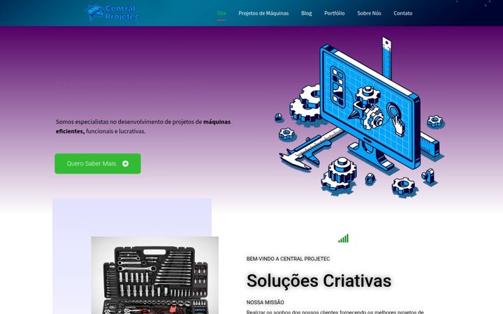 Screenshot von centralprojetec.com.br