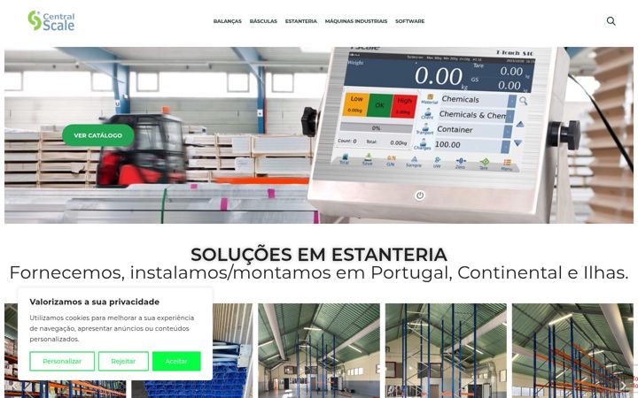 Captura de ecrã de centralscale.pt