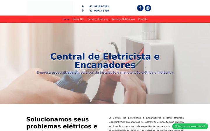 Screenshot von centralservicosctba.com.br