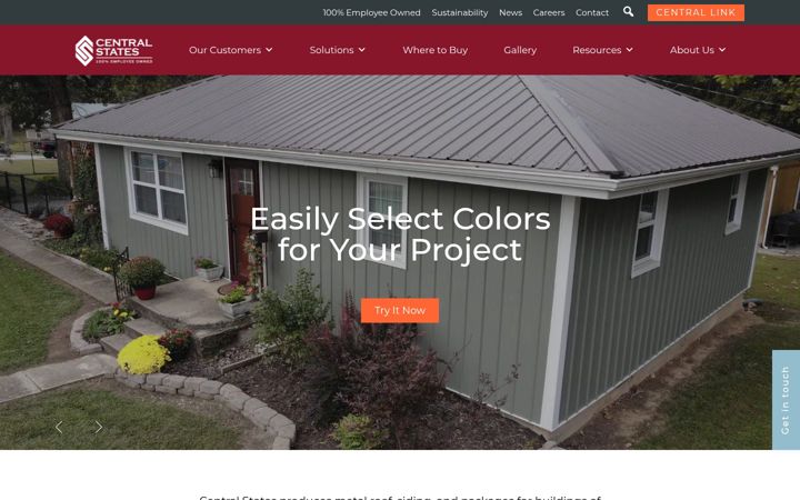 Screenshot of centralstatesco.com