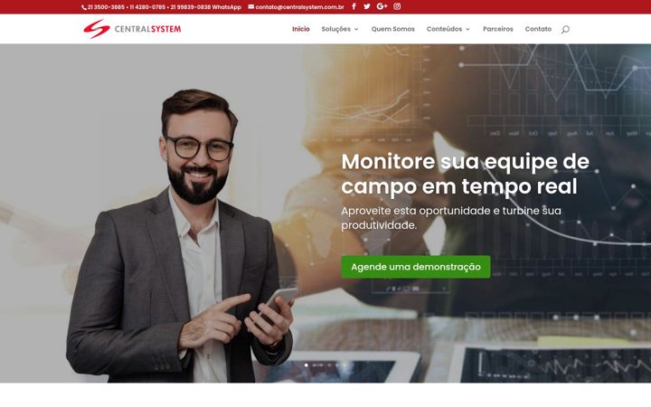 Screenshot von centralsystem.com.br