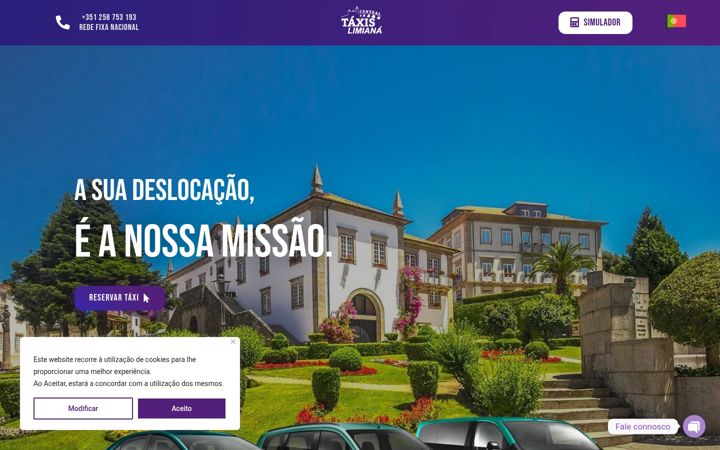 Screenshot of centraltaxislimiana.pt