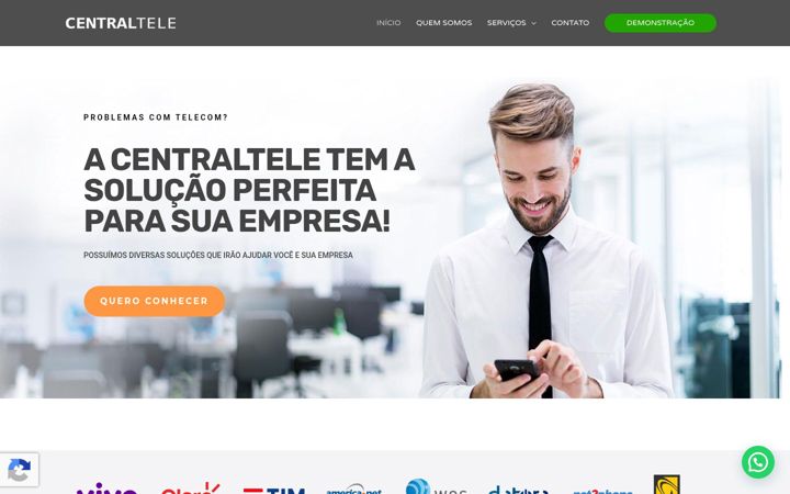 Screenshot von centraltele.com.br
