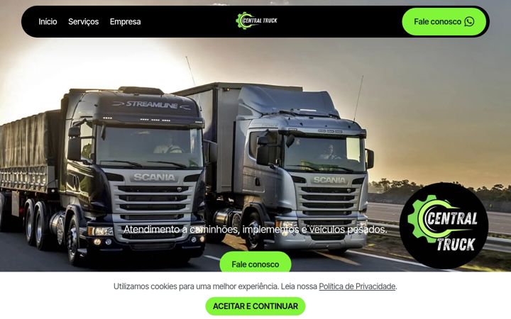 Screenshot von centraltrucksm.com.br