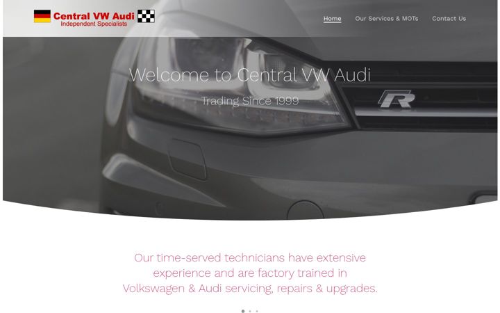 Screenshot of centralvwaudi.com
