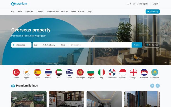 Screenshot von centrarium.com