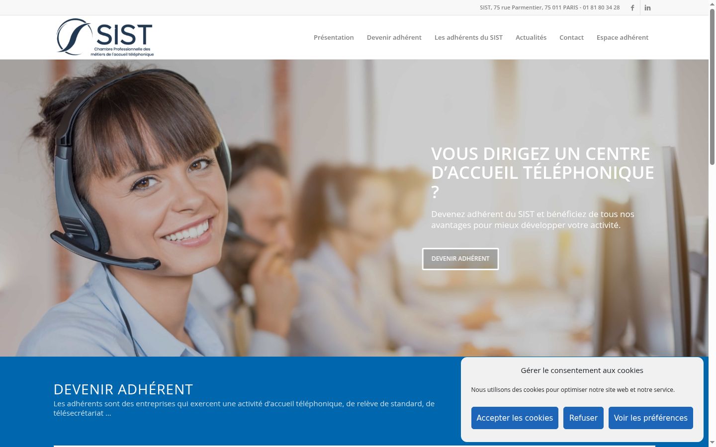 Screenshot tal-banner tal-kunsens muri qabel kwalunkwe interazzjoni