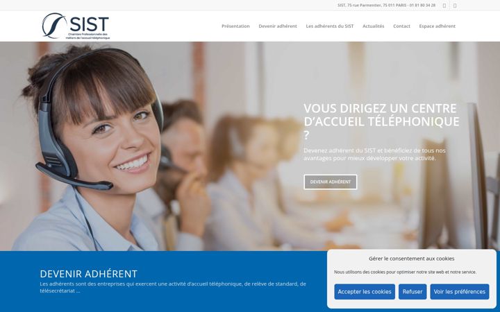 Screenshot ta' centre-accueil-telephonique.fr