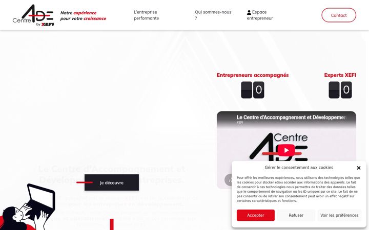Screenshot of centre-ade.com