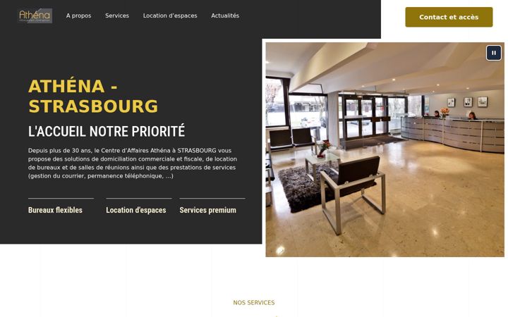 Skjermbilde av centre-affaires-athena.fr