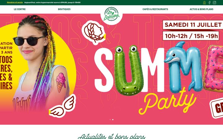 Screenshot of centre-commercial-lasabliere.com