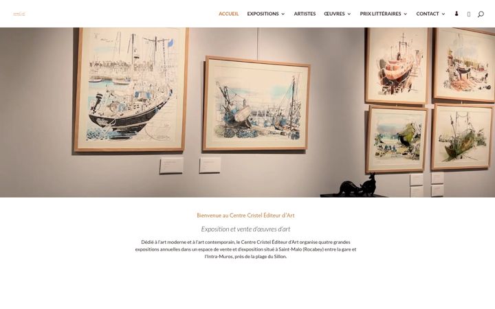 Screenshot of centre-cristel-editeur-art.com