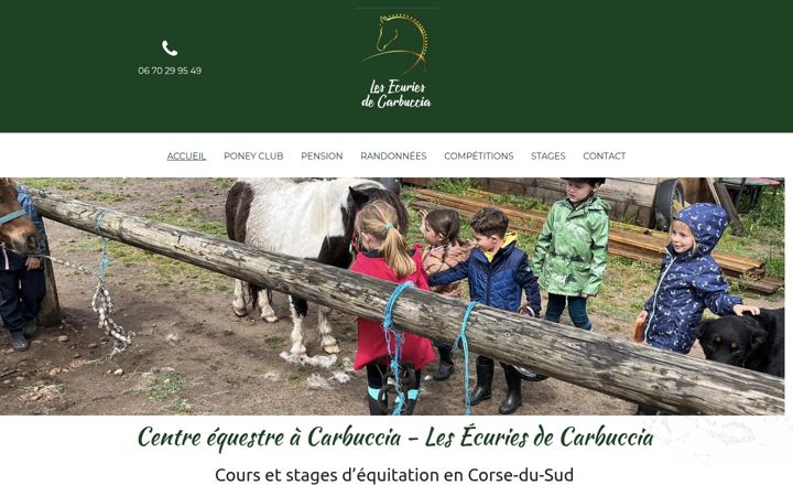Skjermbilde av centre-equestre-ajaccio.fr
