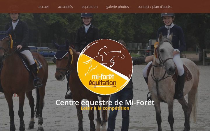 Skjermbilde av centre-equestre-mi-foret.fr