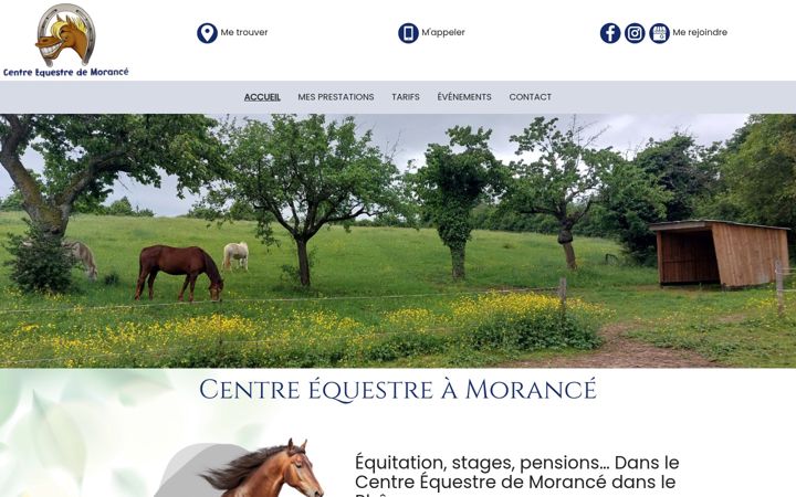 Skjermbilde av centre-equestre-morance.fr