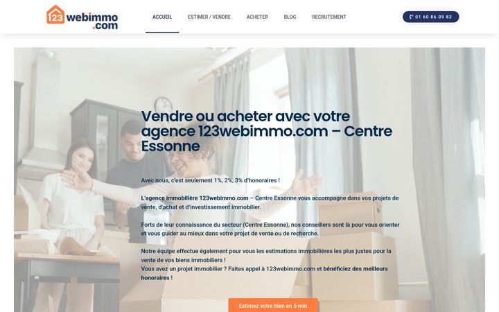Skjermbilde av centre-essonne-immobilier.fr