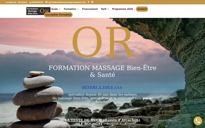 Screenshot of centre-formation-massage.com