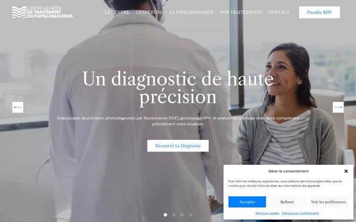 Screenshot of centre-hpv.com