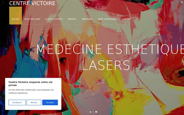 Screenshot of centre-laser-victoire.com