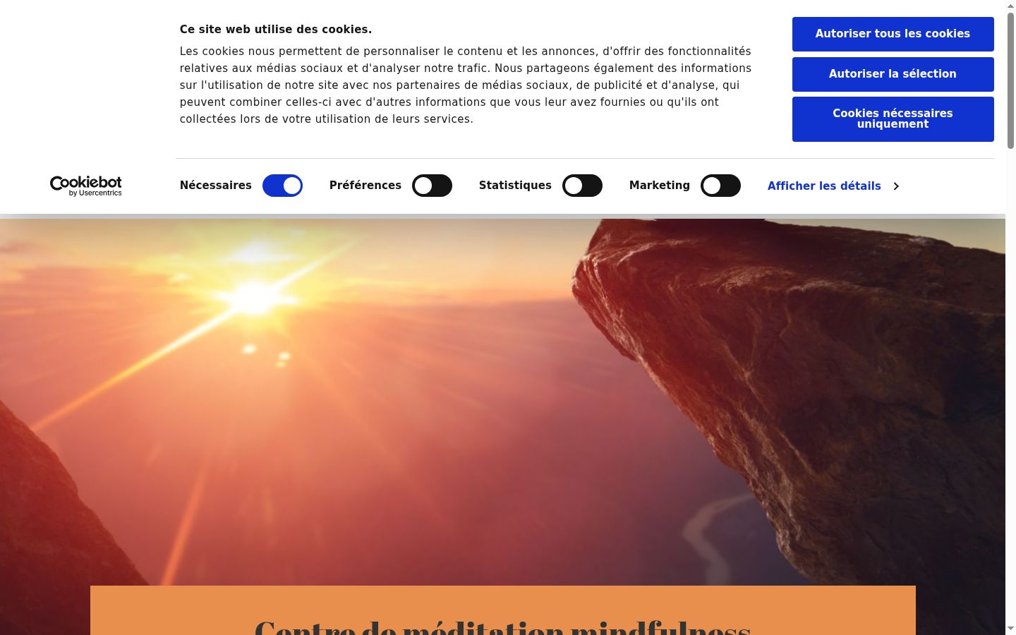 Screenshot des Einwilligungsbanners vor jeglicher Interaktion