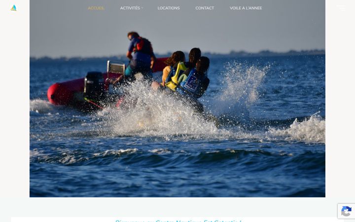 Skjámynd af centre-nautique-est-cotentin.fr