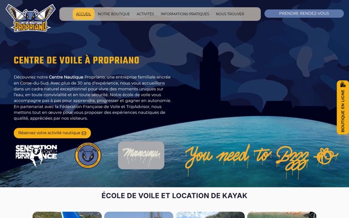 Screenshot of centre-nautique-propriano.com