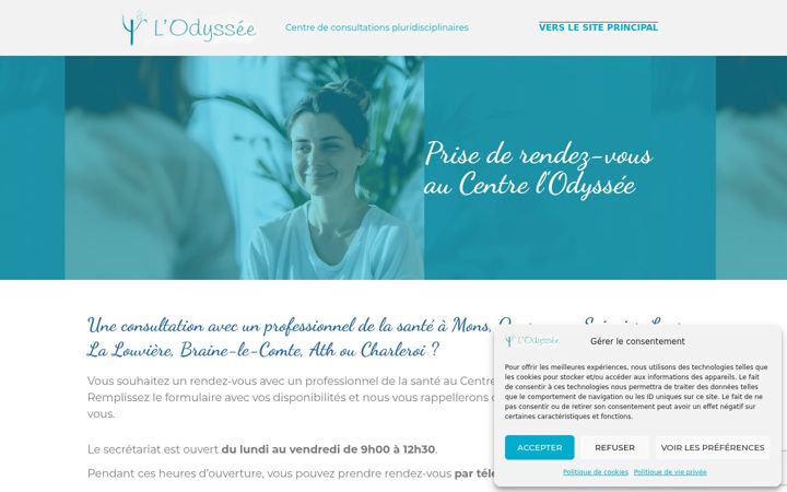 Screenshot of centre-odyssee.com