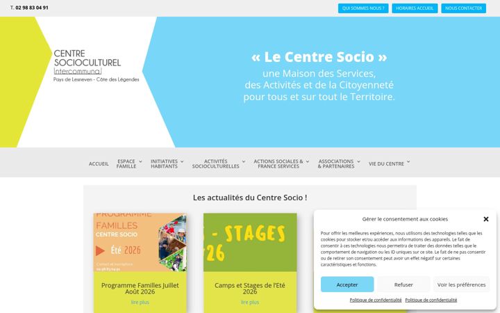 Screenshot ta' centre-socio-pays-lesneven.fr