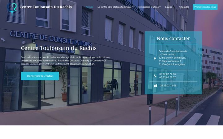 Screenshot ta' centre-toulousain-rachis.eu