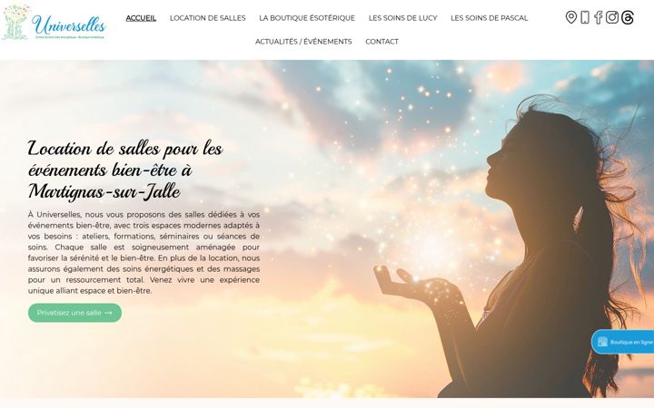 Screenshot of centre-universelles.com