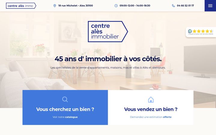 Screenshot ta' centrealesimmo.fr