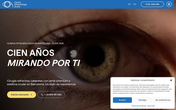 Screenshot of centrearumi.com