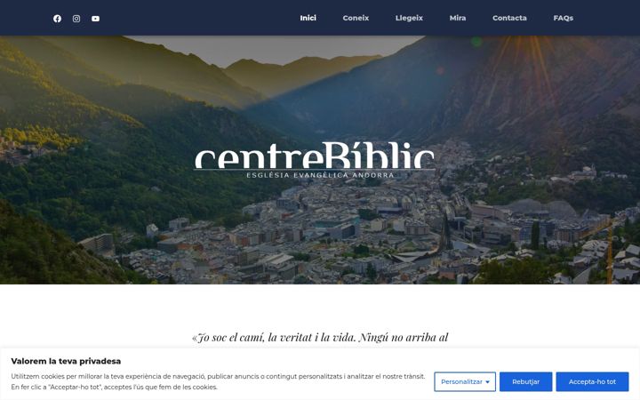 Screenshot of centrebiblic.com