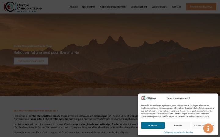 Screenshot van centrechiropratiquegrandeetape.fr