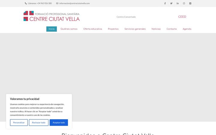 Screenshot of centreciutatvella.com