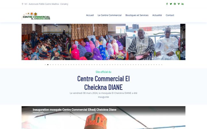 Screenshot of centrecommercial-elcheicknadiane.com