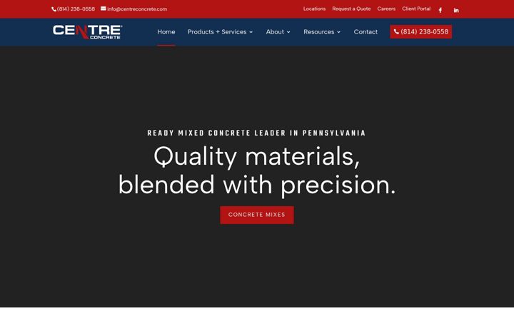 centreconcrete.com