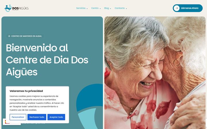 Captura de pantalla de centrededia.es