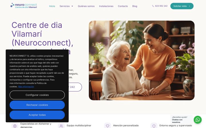 Screenshot of centredediavilamari.com