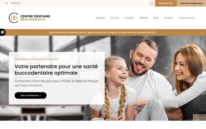 Screenshot of centredentairebeaconsfield.com