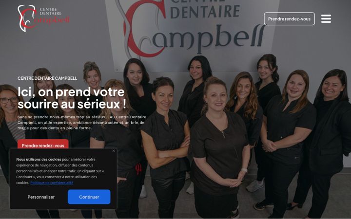 Screenshot of centredentairecampbell.com