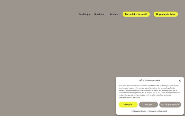 Screenshot of centredentairecarpentier.com