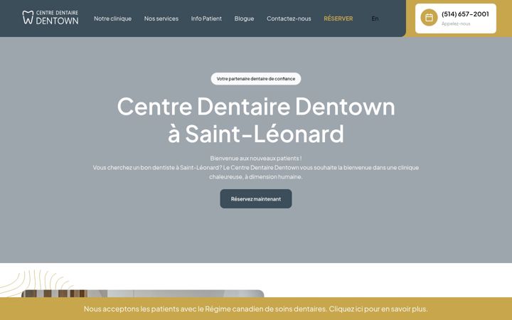 Screenshot of centredentairedentown.com