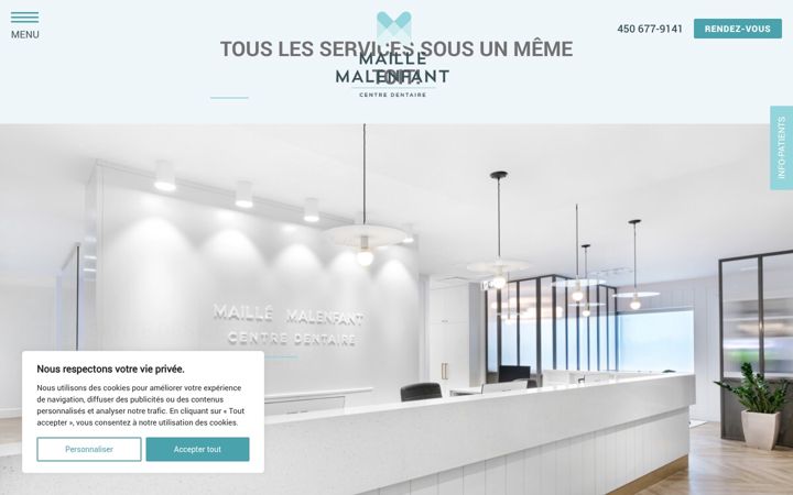 Screenshot of centredentairemaillemalenfant.com