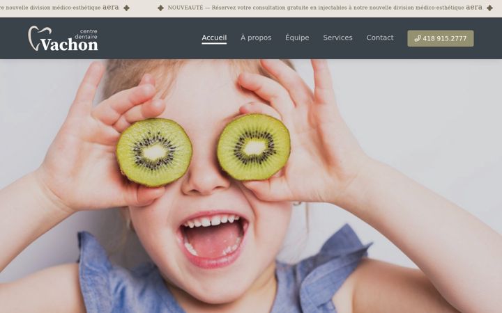 Screenshot of centredentairevachon.com