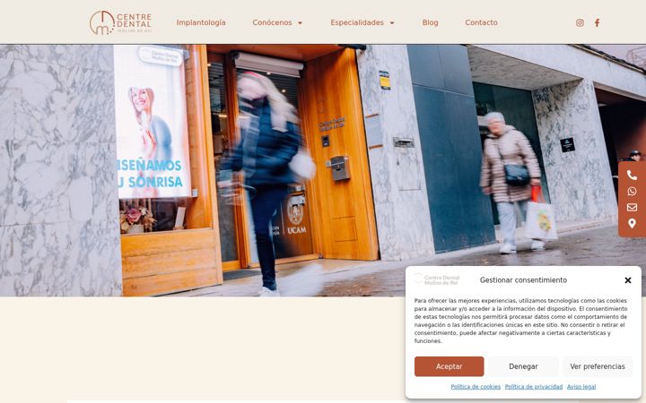 Screenshot of centredentalmolins.com