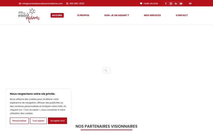 Screenshot of centredesoutienentraidants.com