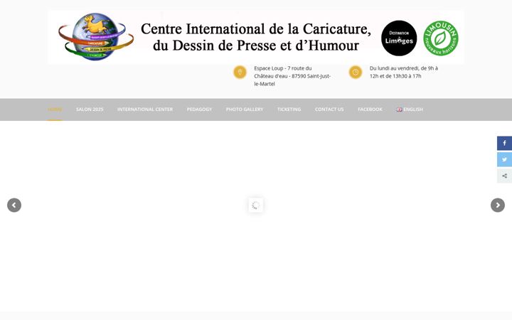 Screenshot of centredessinpresse-stjust.com