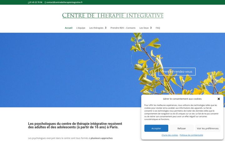 Skjámynd af centredetherapieintegrative.fr