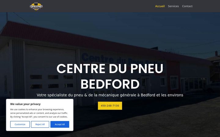 Screenshot of centredupneubedford.com